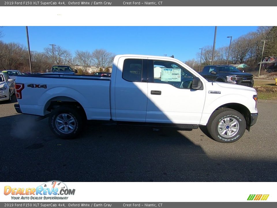 2019 Ford F150 XLT SuperCab 4x4 Oxford White / Earth Gray Photo #8