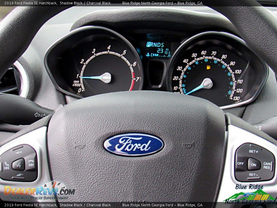 2019 Ford Fiesta SE Hatchback Shadow Black / Charcoal Black Photo #12