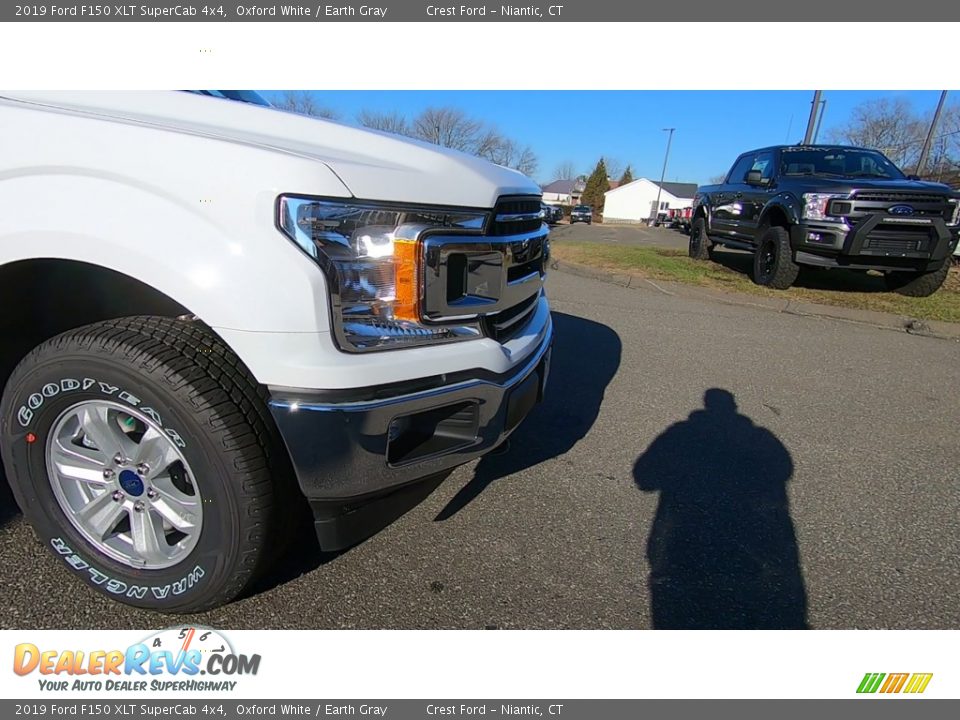 2019 Ford F150 XLT SuperCab 4x4 Oxford White / Earth Gray Photo #27