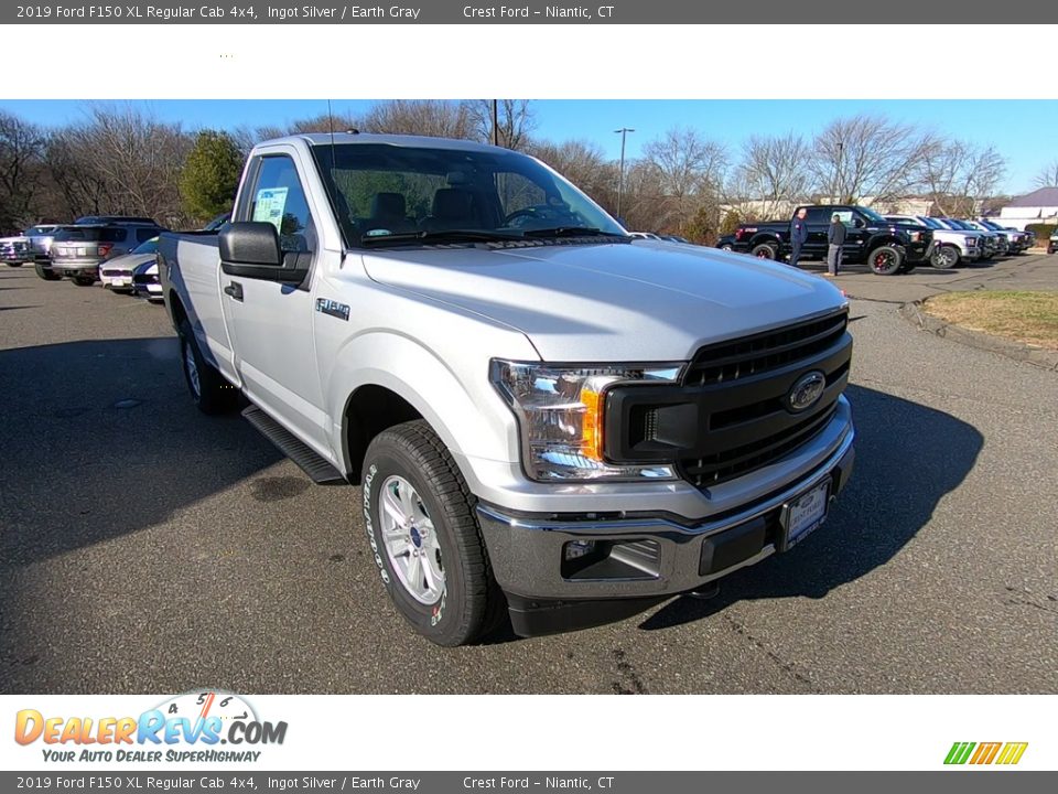 2019 Ford F150 XL Regular Cab 4x4 Ingot Silver / Earth Gray Photo #1