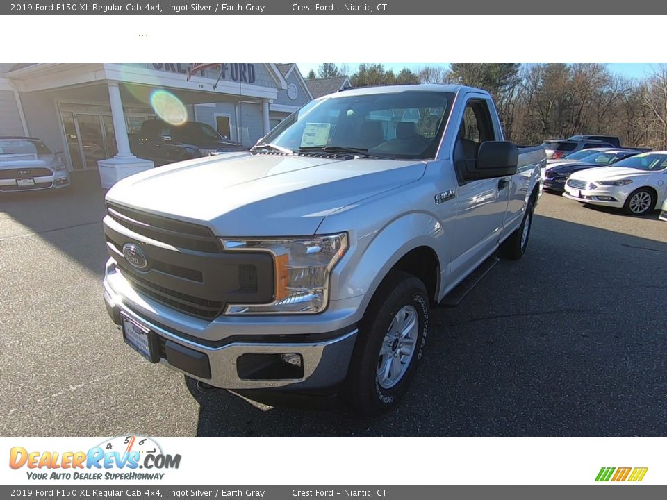 2019 Ford F150 XL Regular Cab 4x4 Ingot Silver / Earth Gray Photo #3