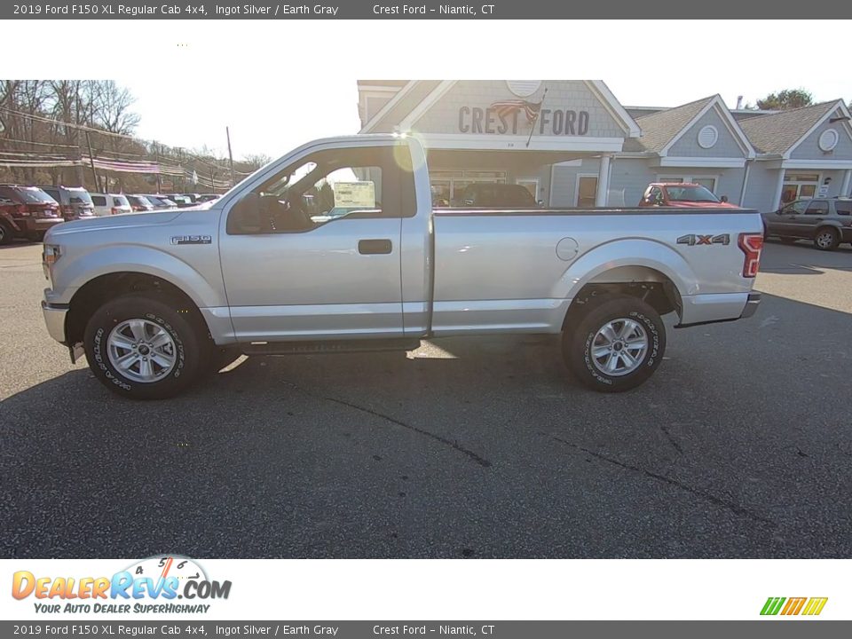 2019 Ford F150 XL Regular Cab 4x4 Ingot Silver / Earth Gray Photo #4