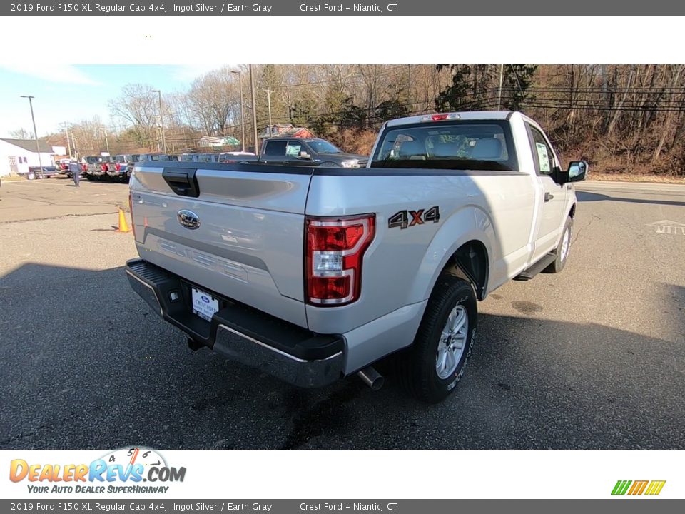 2019 Ford F150 XL Regular Cab 4x4 Ingot Silver / Earth Gray Photo #7