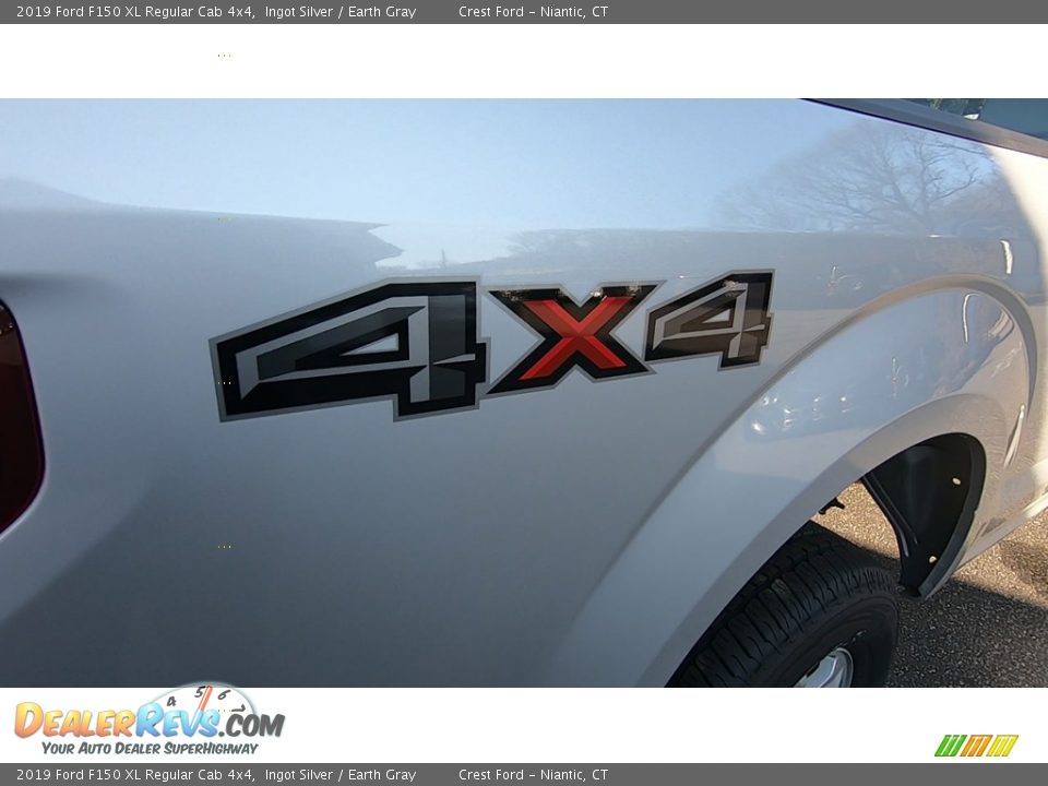 2019 Ford F150 XL Regular Cab 4x4 Ingot Silver / Earth Gray Photo #9