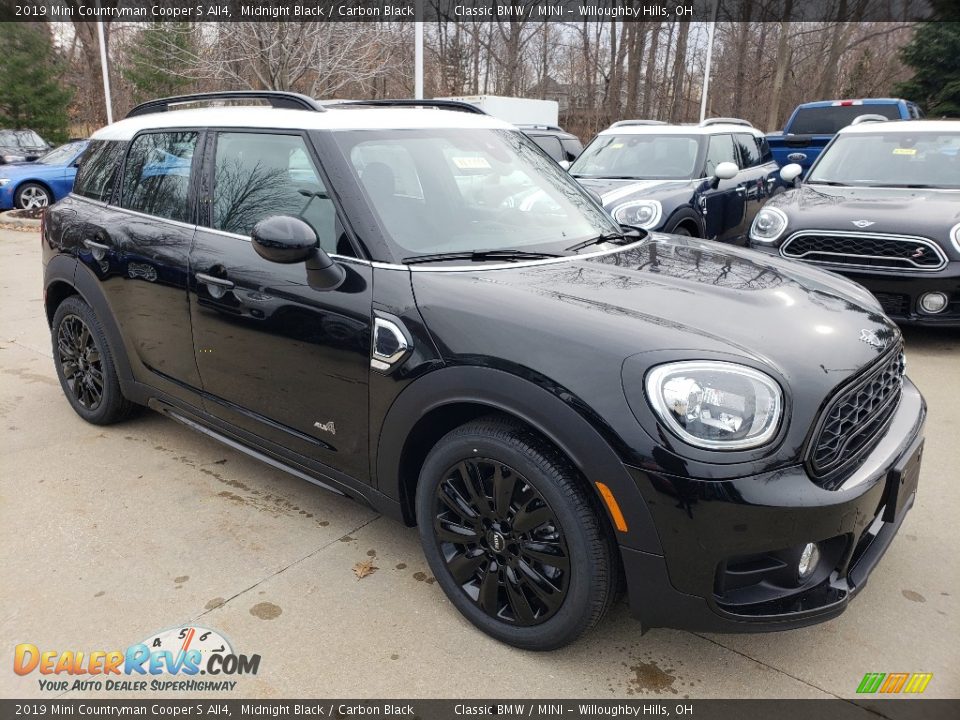 2019 Mini Countryman Cooper S All4 Midnight Black / Carbon Black Photo #1