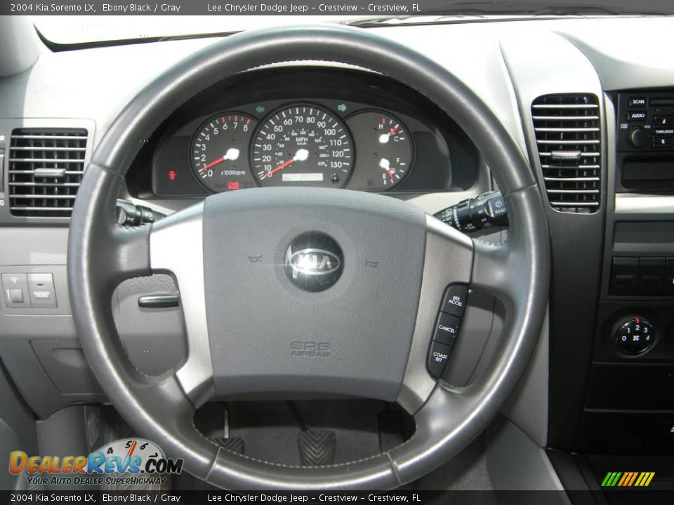 2004 Kia Sorento LX Ebony Black / Gray Photo #19