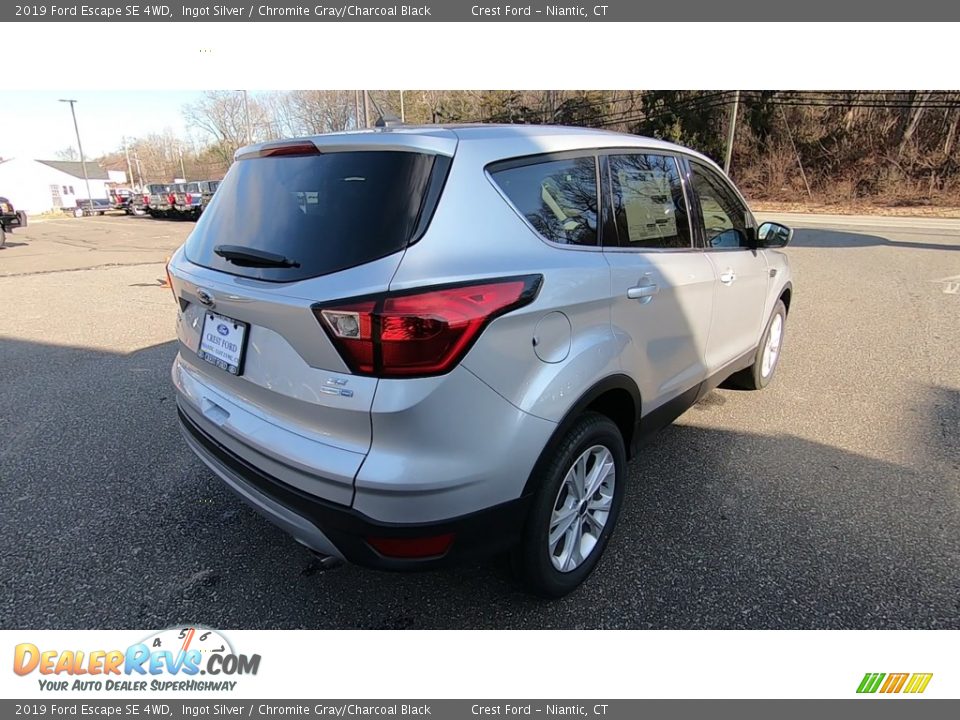 2019 Ford Escape SE 4WD Ingot Silver / Chromite Gray/Charcoal Black Photo #7