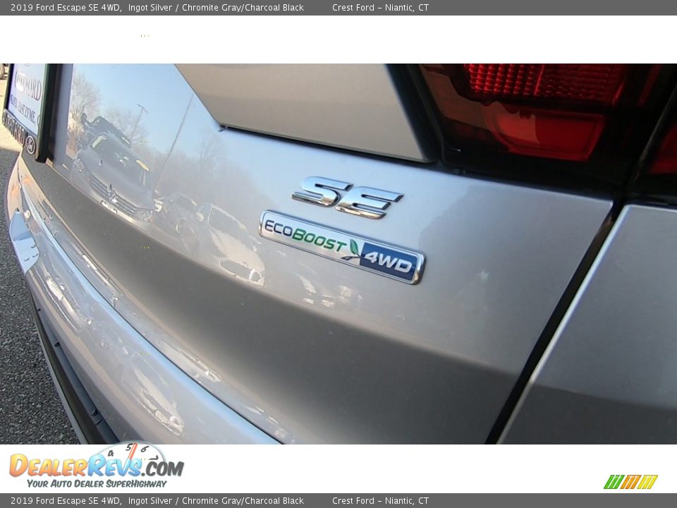 2019 Ford Escape SE 4WD Ingot Silver / Chromite Gray/Charcoal Black Photo #9