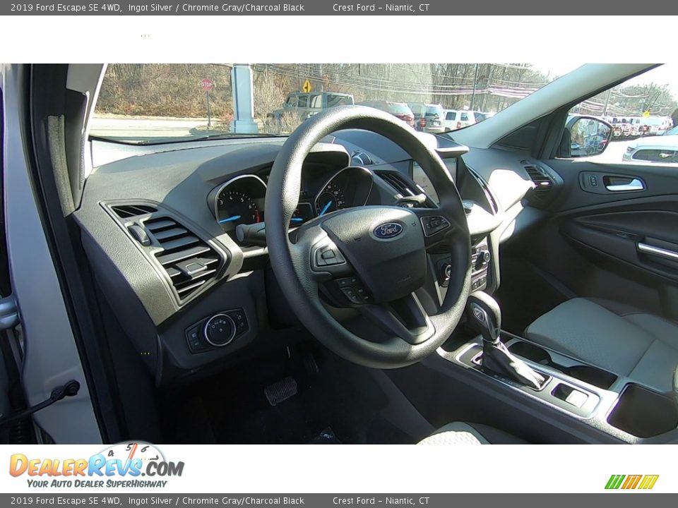 2019 Ford Escape SE 4WD Ingot Silver / Chromite Gray/Charcoal Black Photo #11