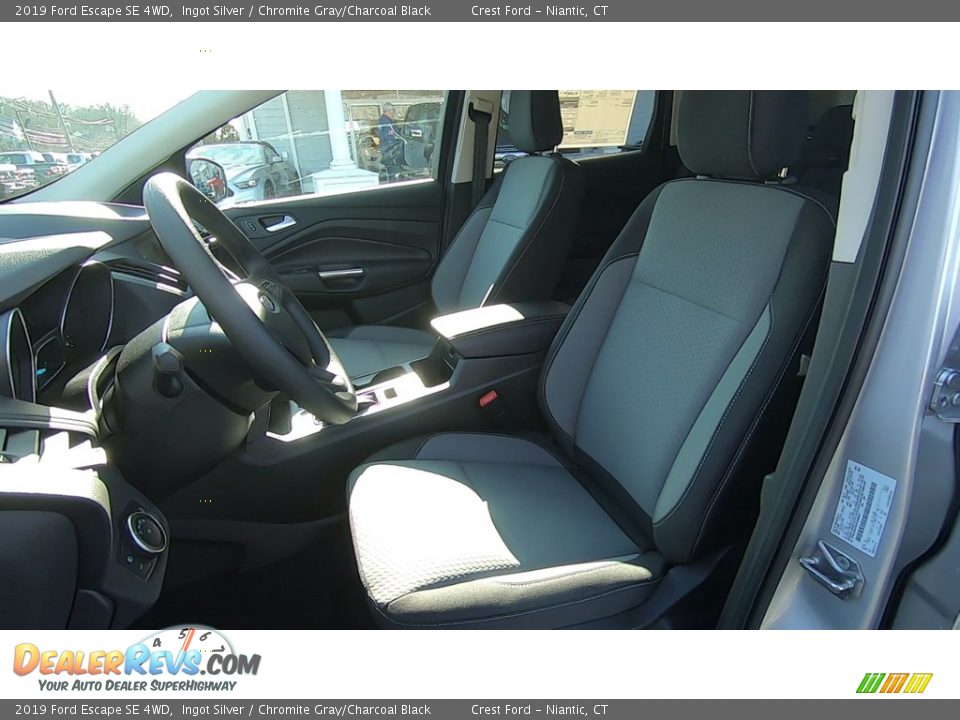 2019 Ford Escape SE 4WD Ingot Silver / Chromite Gray/Charcoal Black Photo #12