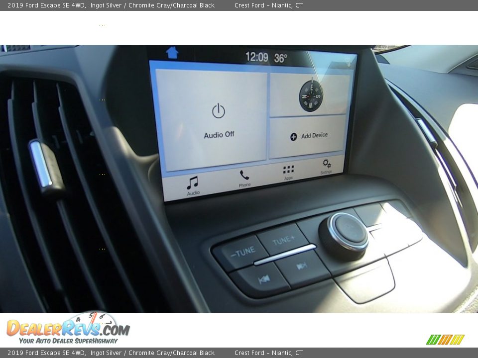 2019 Ford Escape SE 4WD Ingot Silver / Chromite Gray/Charcoal Black Photo #15