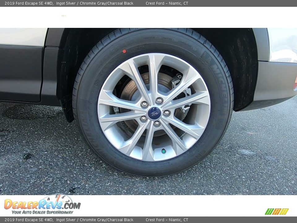 2019 Ford Escape SE 4WD Ingot Silver / Chromite Gray/Charcoal Black Photo #20