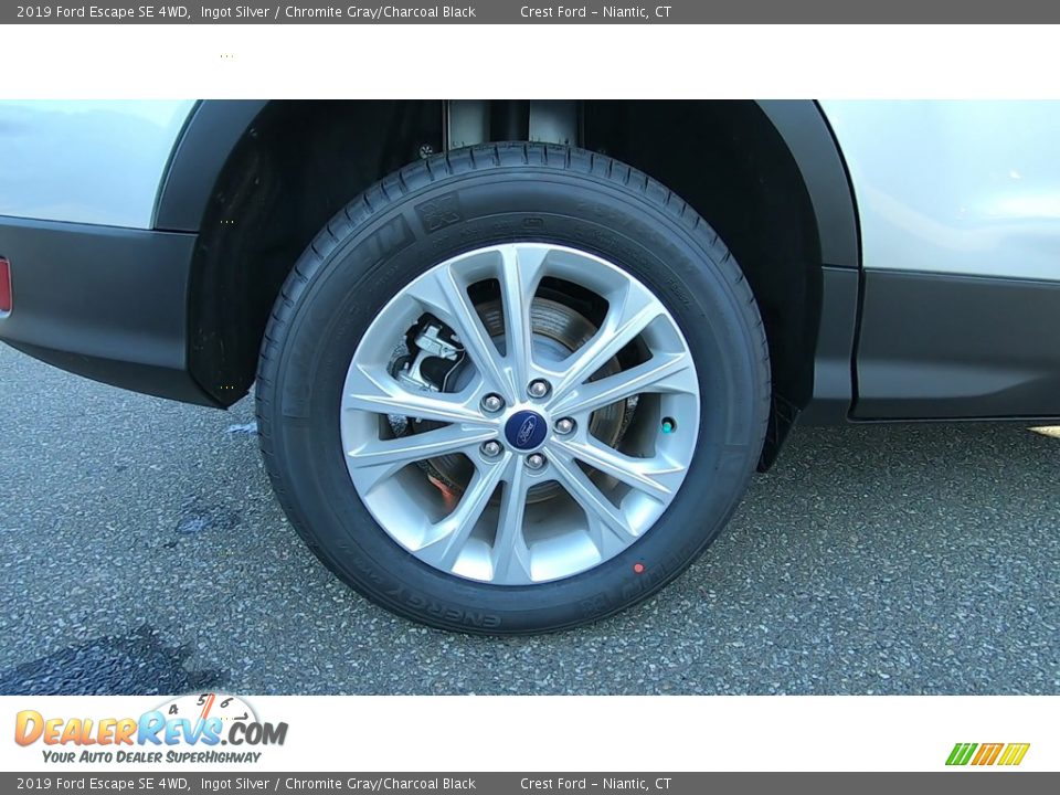 2019 Ford Escape SE 4WD Ingot Silver / Chromite Gray/Charcoal Black Photo #22