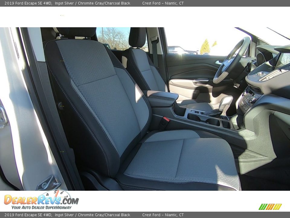 2019 Ford Escape SE 4WD Ingot Silver / Chromite Gray/Charcoal Black Photo #24