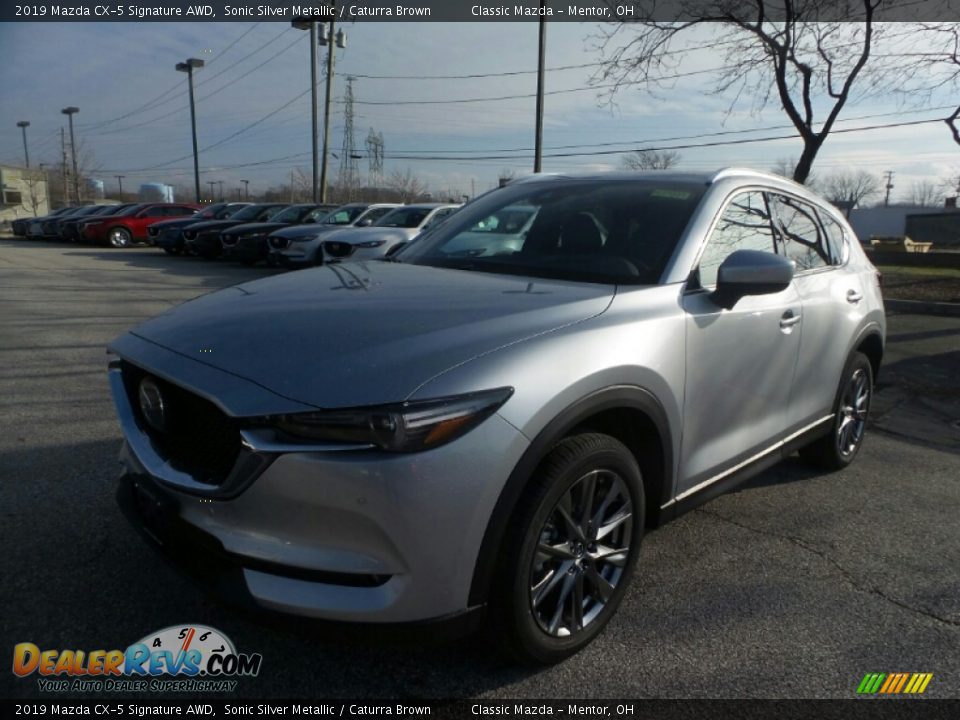 2019 Mazda CX-5 Signature AWD Sonic Silver Metallic / Caturra Brown Photo #1