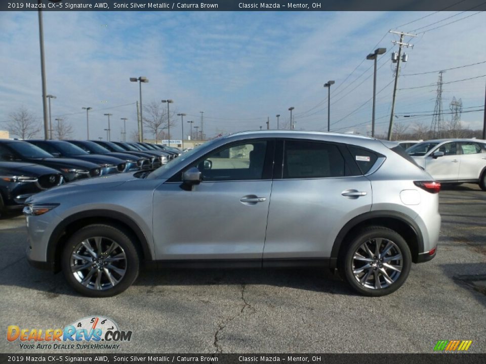 2019 Mazda CX-5 Signature AWD Sonic Silver Metallic / Caturra Brown Photo #2