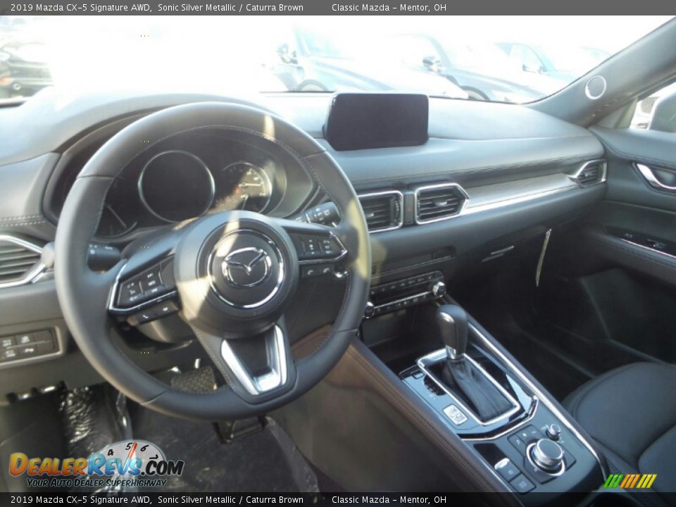 2019 Mazda CX-5 Signature AWD Sonic Silver Metallic / Caturra Brown Photo #3