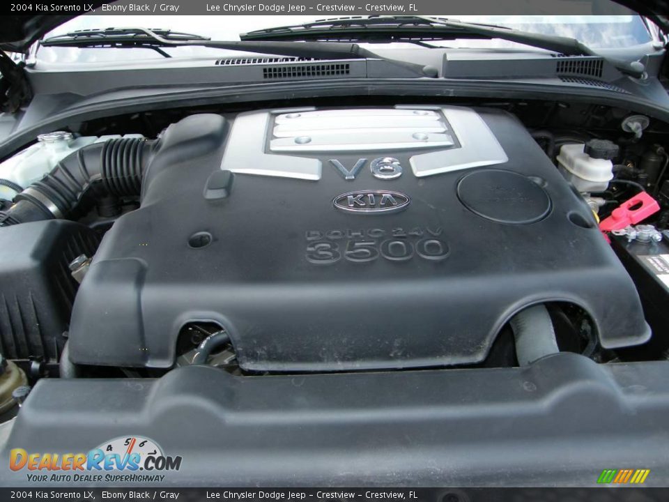 2004 Kia Sorento LX Ebony Black / Gray Photo #27