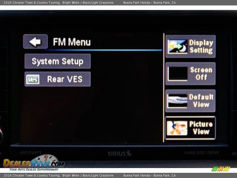2016 Chrysler Town & Country Touring Bright White / Black/Light Graystone Photo #25