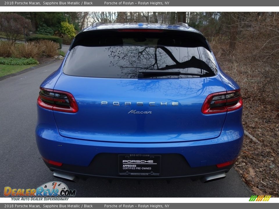 2018 Porsche Macan Sapphire Blue Metallic / Black Photo #5