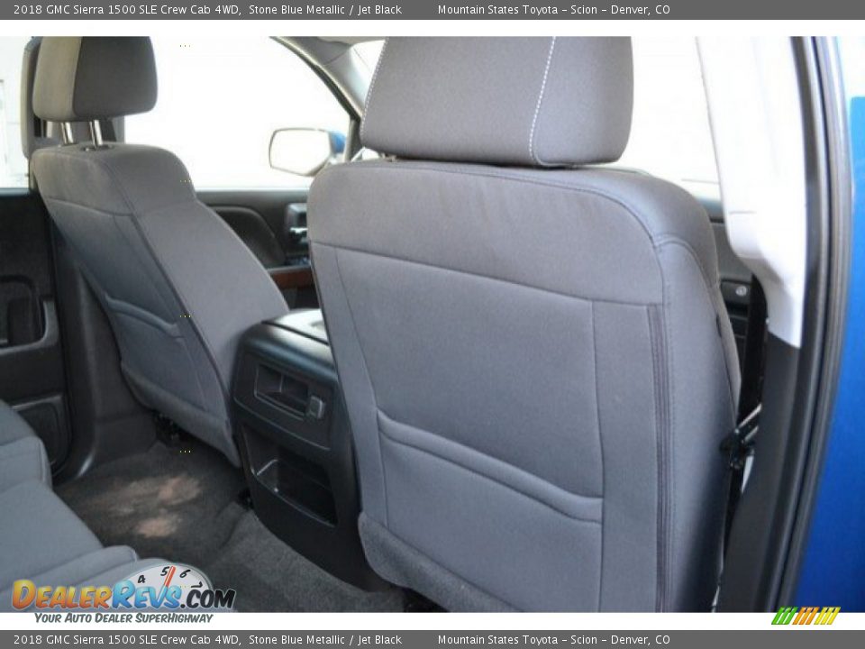 2018 GMC Sierra 1500 SLE Crew Cab 4WD Stone Blue Metallic / Jet Black Photo #20