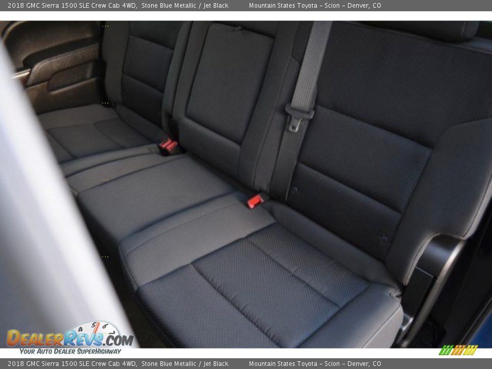 2018 GMC Sierra 1500 SLE Crew Cab 4WD Stone Blue Metallic / Jet Black Photo #22