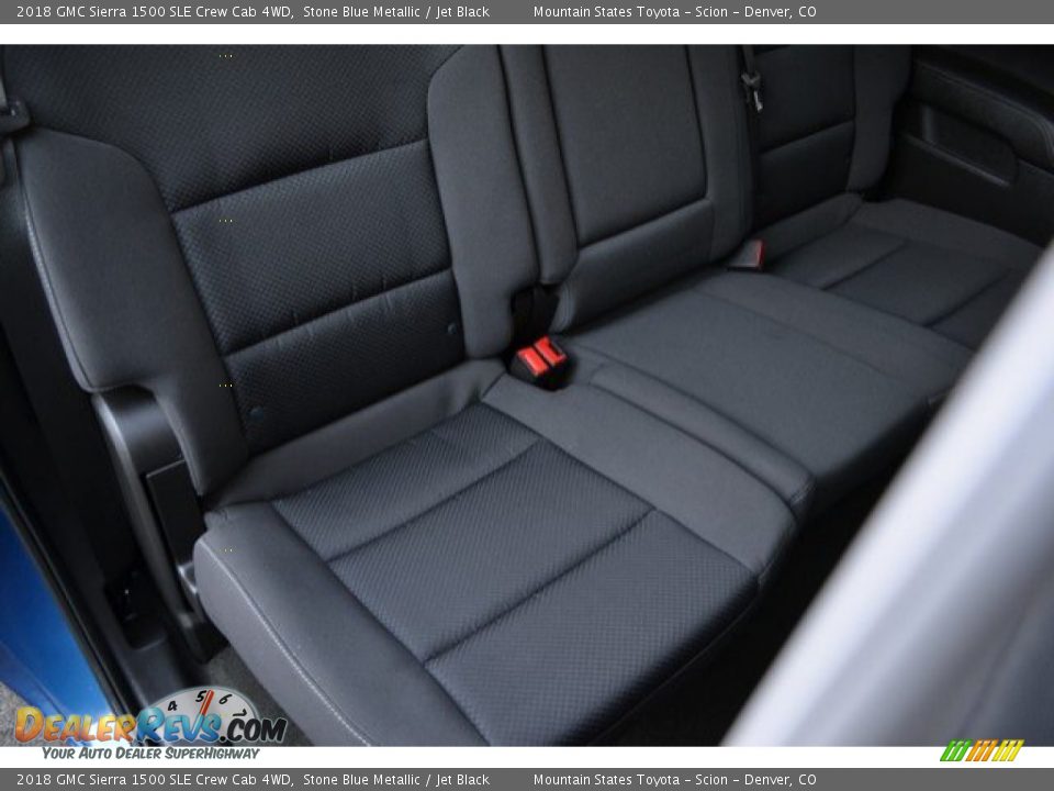 2018 GMC Sierra 1500 SLE Crew Cab 4WD Stone Blue Metallic / Jet Black Photo #23
