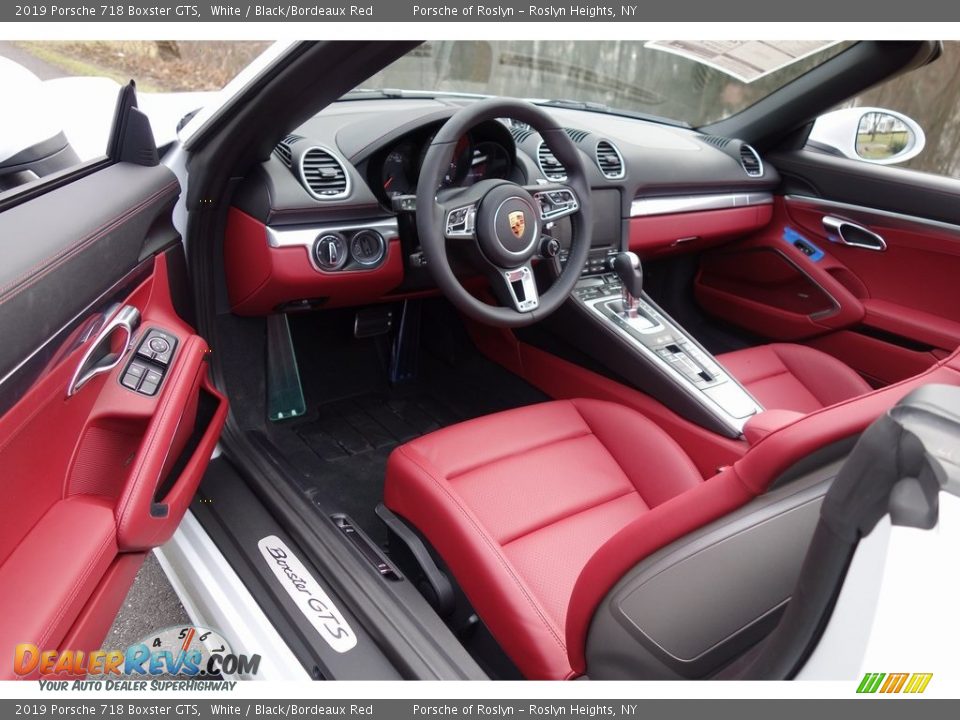 Black/Bordeaux Red Interior - 2019 Porsche 718 Boxster GTS Photo #11