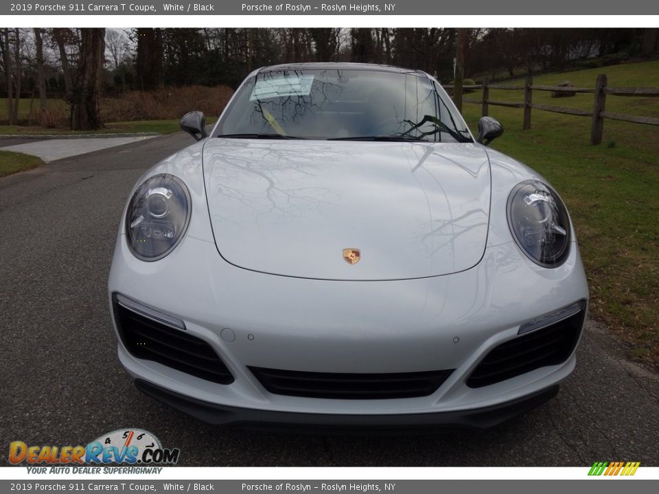 2019 Porsche 911 Carrera T Coupe White / Black Photo #2