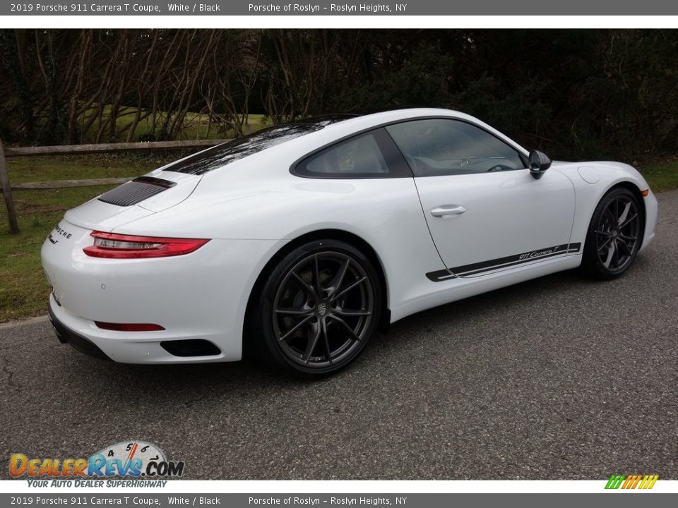 2019 Porsche 911 Carrera T Coupe White / Black Photo #4