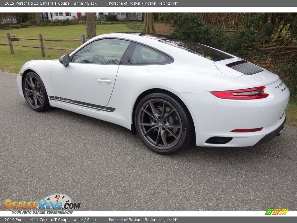 2019 Porsche 911 Carrera T Coupe White / Black Photo #6