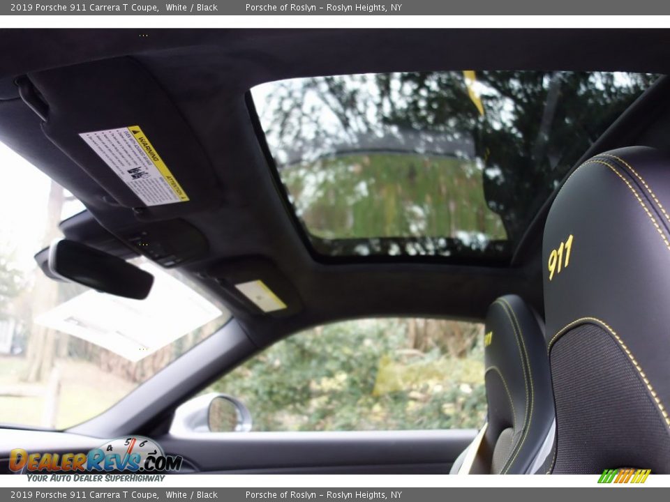 2019 Porsche 911 Carrera T Coupe White / Black Photo #12