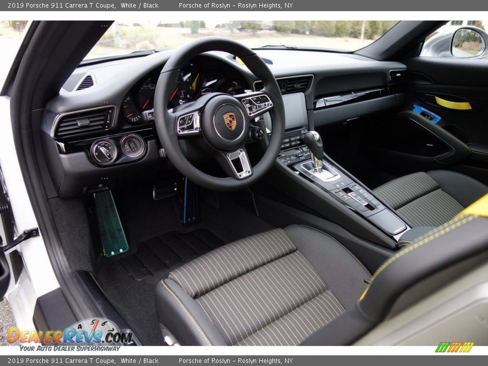 Black Interior - 2019 Porsche 911 Carrera T Coupe Photo #13