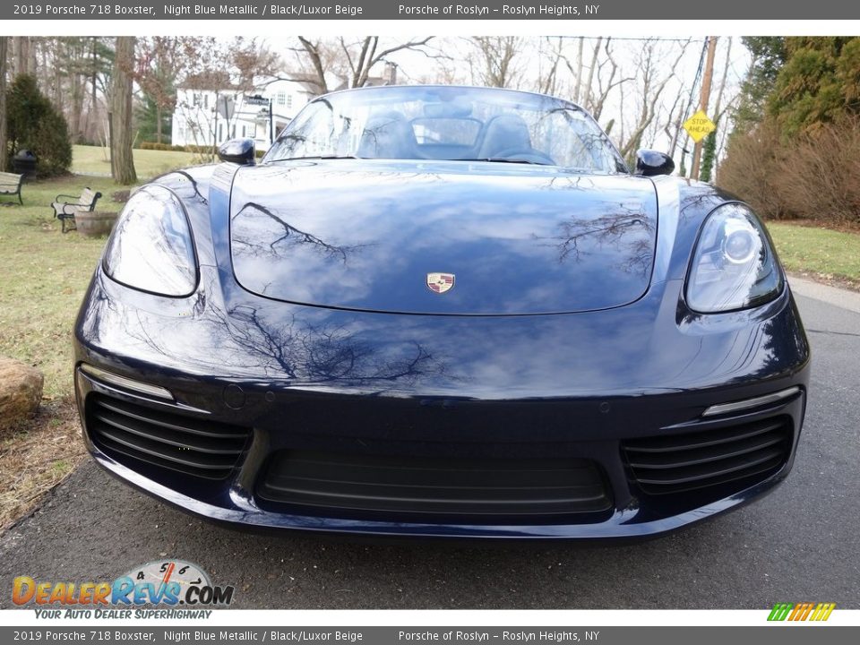 2019 Porsche 718 Boxster Night Blue Metallic / Black/Luxor Beige Photo #2