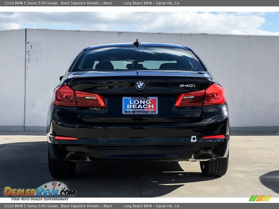 2019 BMW 5 Series 540i Sedan Black Sapphire Metallic / Black Photo #3