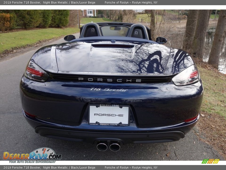 2019 Porsche 718 Boxster Night Blue Metallic / Black/Luxor Beige Photo #5