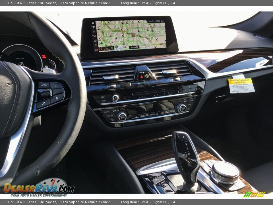 2019 BMW 5 Series 540i Sedan Black Sapphire Metallic / Black Photo #6