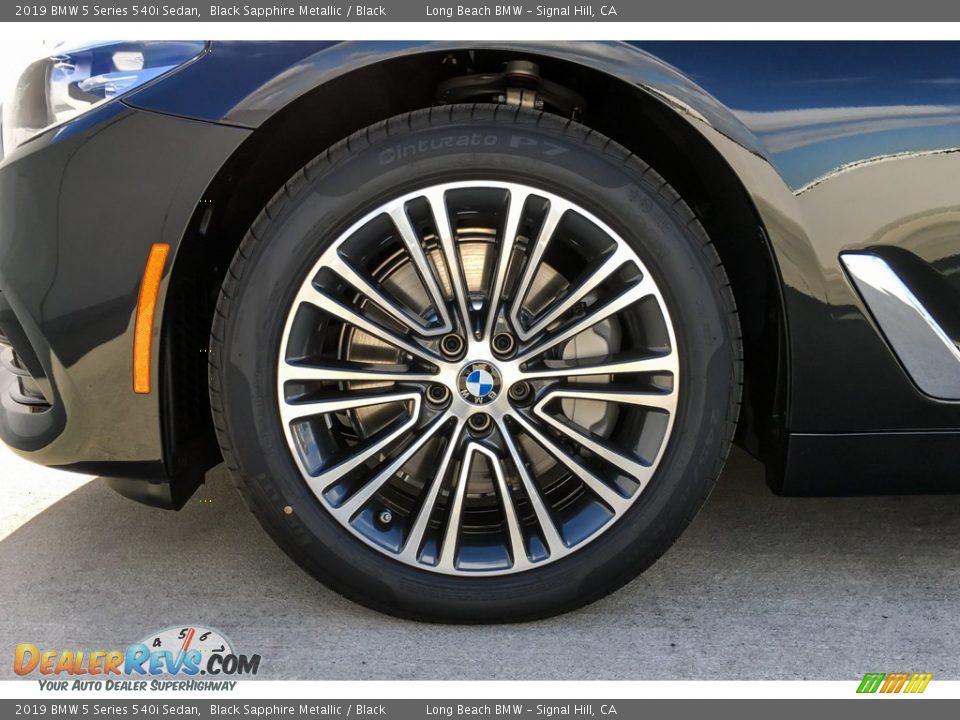 2019 BMW 5 Series 540i Sedan Black Sapphire Metallic / Black Photo #9