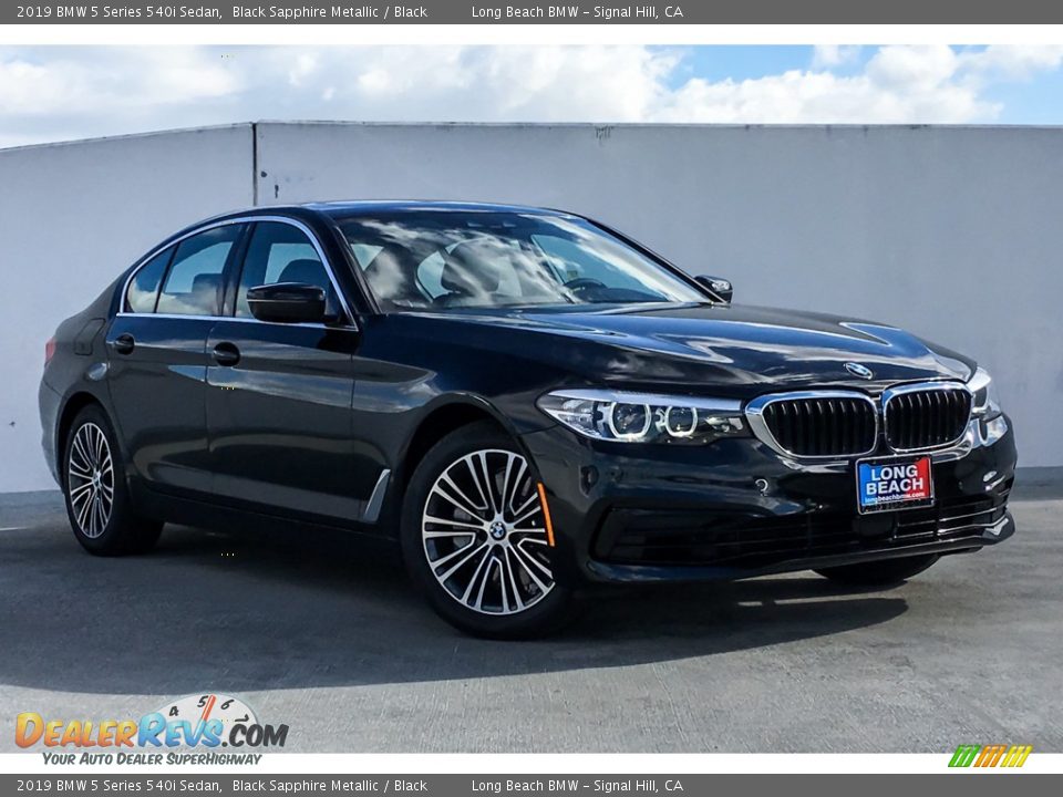 2019 BMW 5 Series 540i Sedan Black Sapphire Metallic / Black Photo #12
