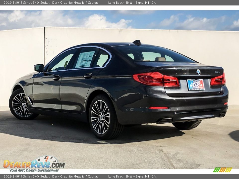 2019 BMW 5 Series 540i Sedan Dark Graphite Metallic / Cognac Photo #2