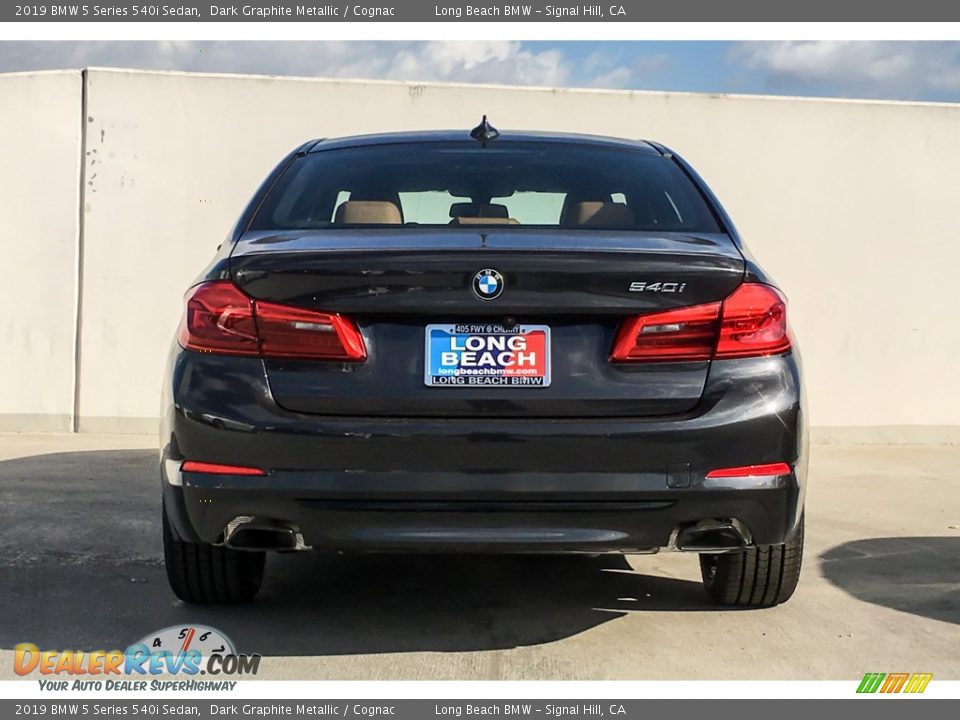 2019 BMW 5 Series 540i Sedan Dark Graphite Metallic / Cognac Photo #3