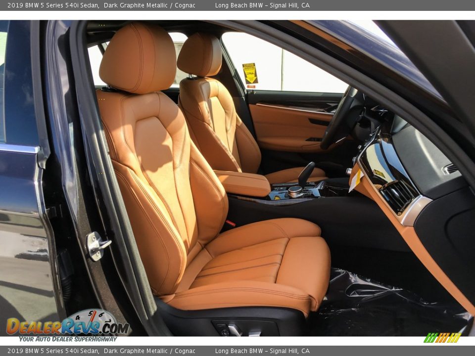 2019 BMW 5 Series 540i Sedan Dark Graphite Metallic / Cognac Photo #5