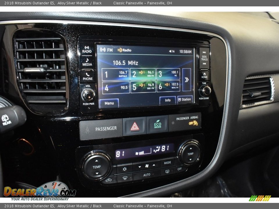 Controls of 2018 Mitsubishi Outlander ES Photo #14