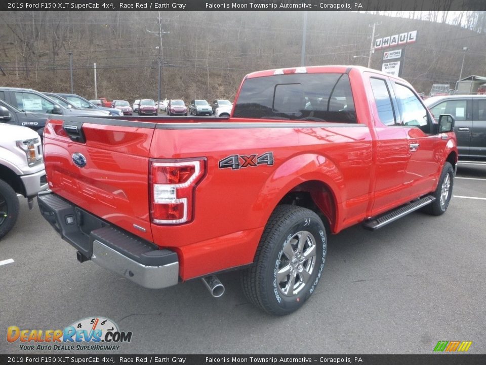 2019 Ford F150 XLT SuperCab 4x4 Race Red / Earth Gray Photo #2