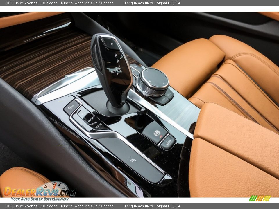 2019 BMW 5 Series 530i Sedan Mineral White Metallic / Cognac Photo #7