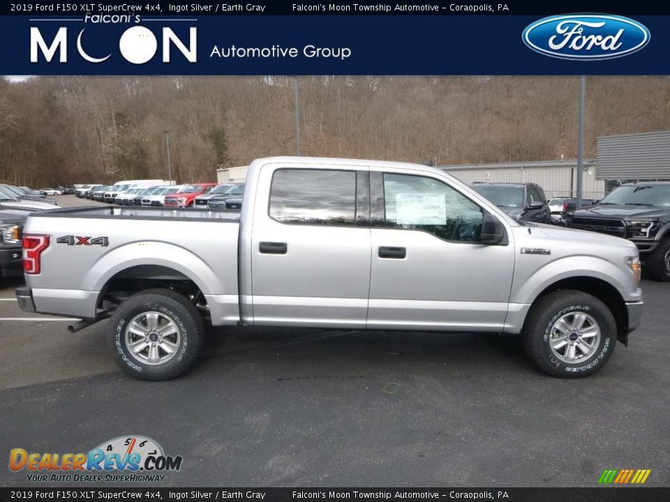 2019 Ford F150 XLT SuperCrew 4x4 Ingot Silver / Earth Gray Photo #1