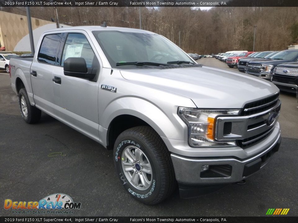 2019 Ford F150 XLT SuperCrew 4x4 Ingot Silver / Earth Gray Photo #3