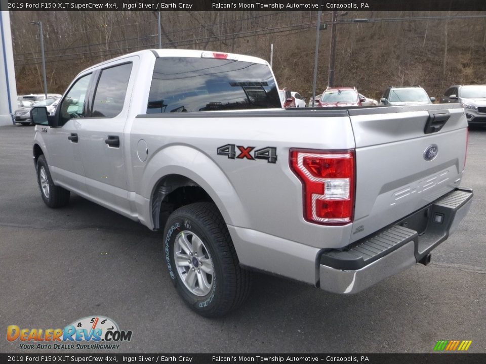 2019 Ford F150 XLT SuperCrew 4x4 Ingot Silver / Earth Gray Photo #6