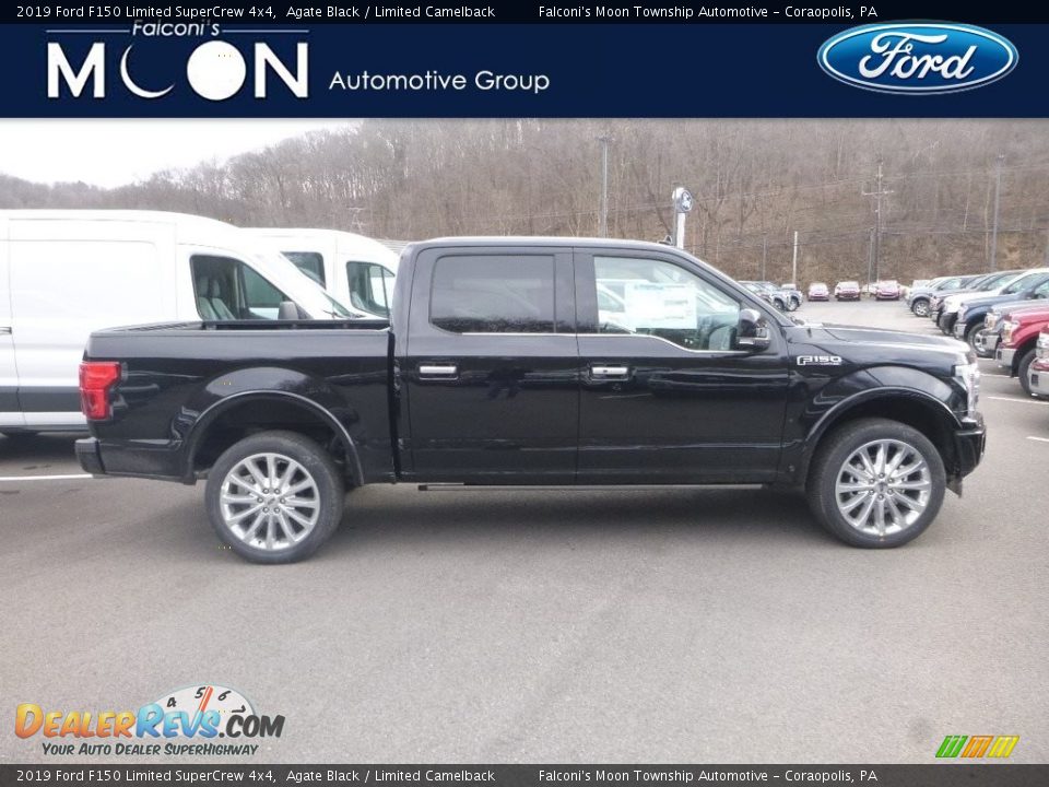2019 Ford F150 Limited SuperCrew 4x4 Agate Black / Limited Camelback Photo #1