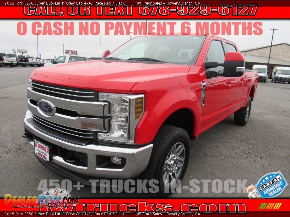 2018 Ford F250 Super Duty Lariat Crew Cab 4x4 Race Red / Black Photo #1